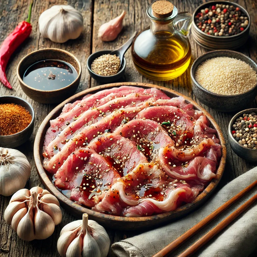 잡채 고기 밑간