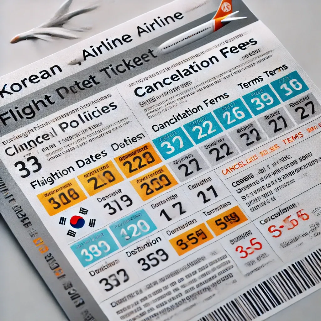 대한항공 항공권 취소