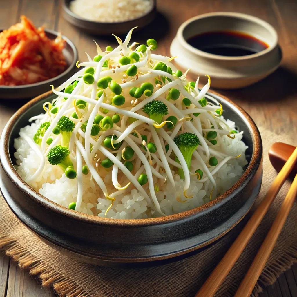 압력솥 콩나물밥