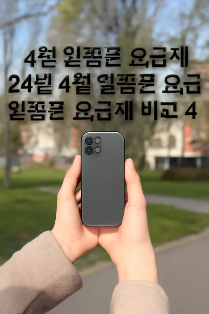 알뜰폰 4월 요금제