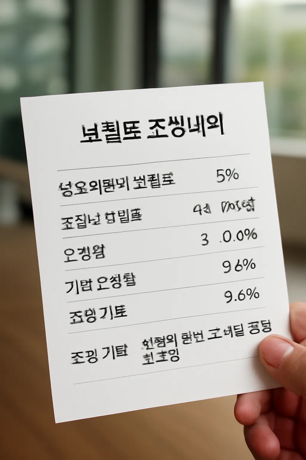 실손보험료 인상률