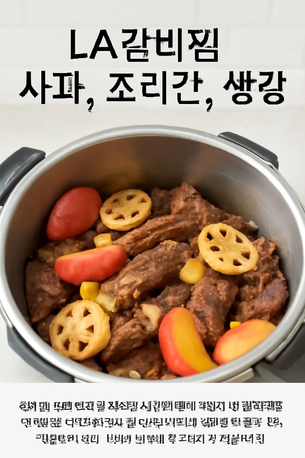 la갈비찜 압력솥