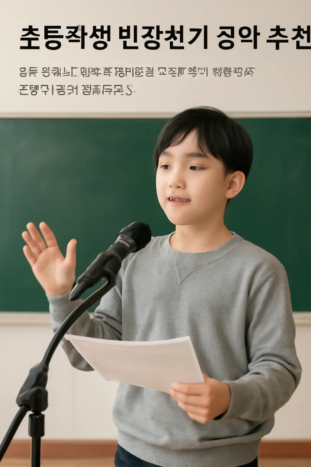 초등학생 반장선거 공약 추천