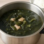 압력솥 미역국 끓이기