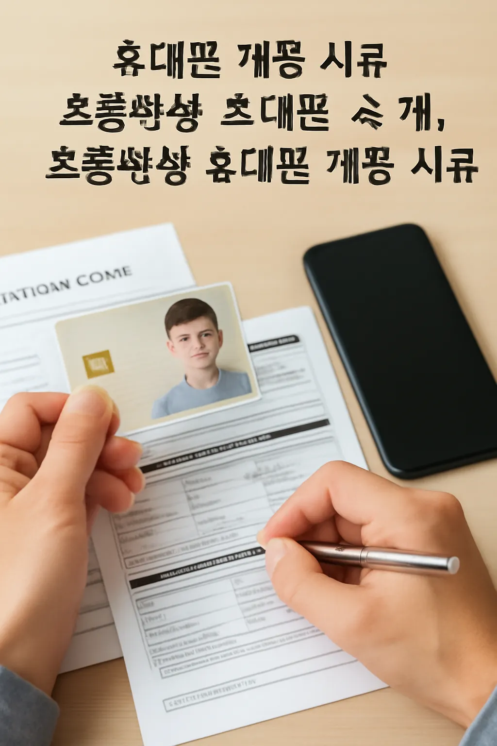 초등학생 휴대폰 개통 서류