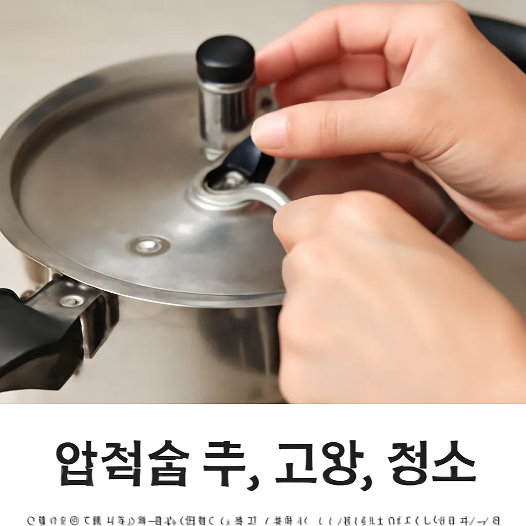 압력솥 추 청소