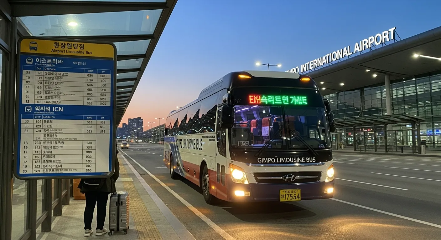 김포공항 리무진버스 시간표