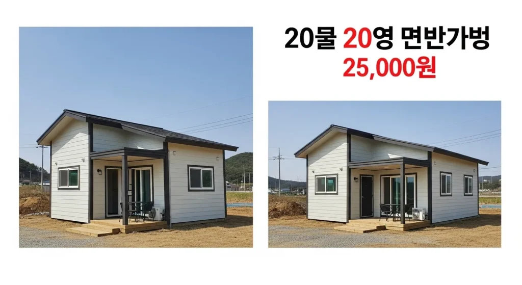 20평 조립식 주택 비용