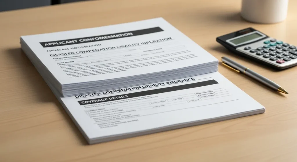 재난배상책임보험 가입서류