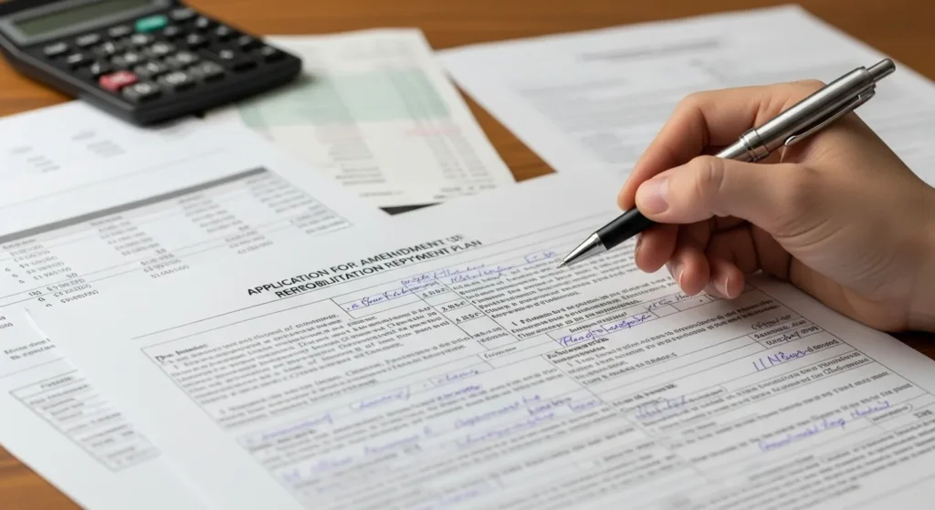 개인회생 변제계획안 변경신청