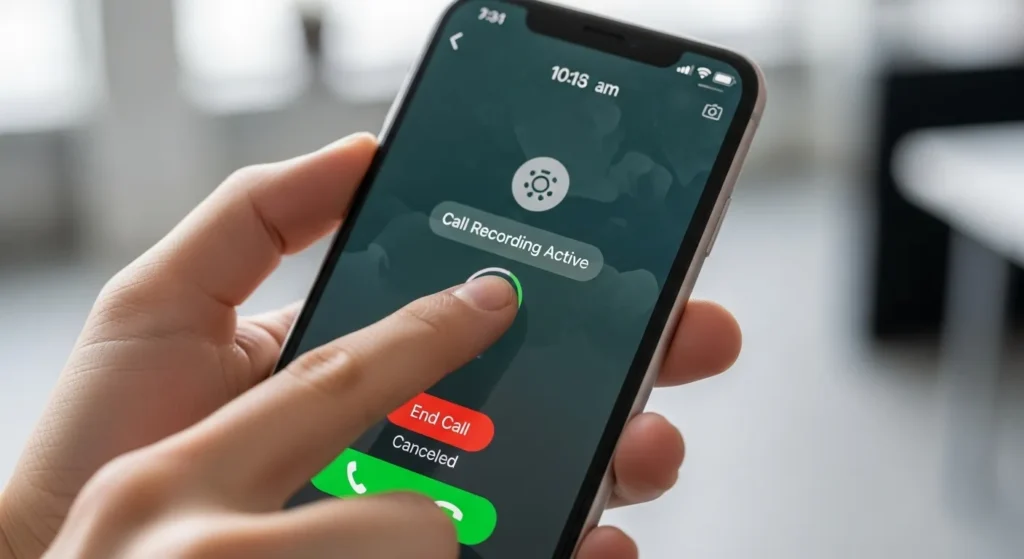 아이폰 통화녹음 취소