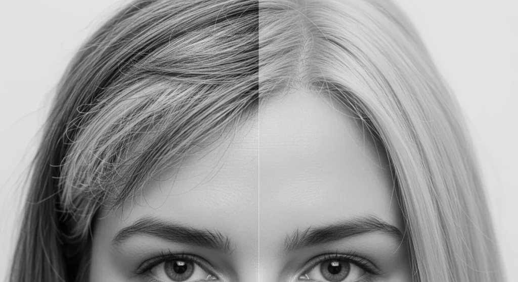 새치 흰머리 차이