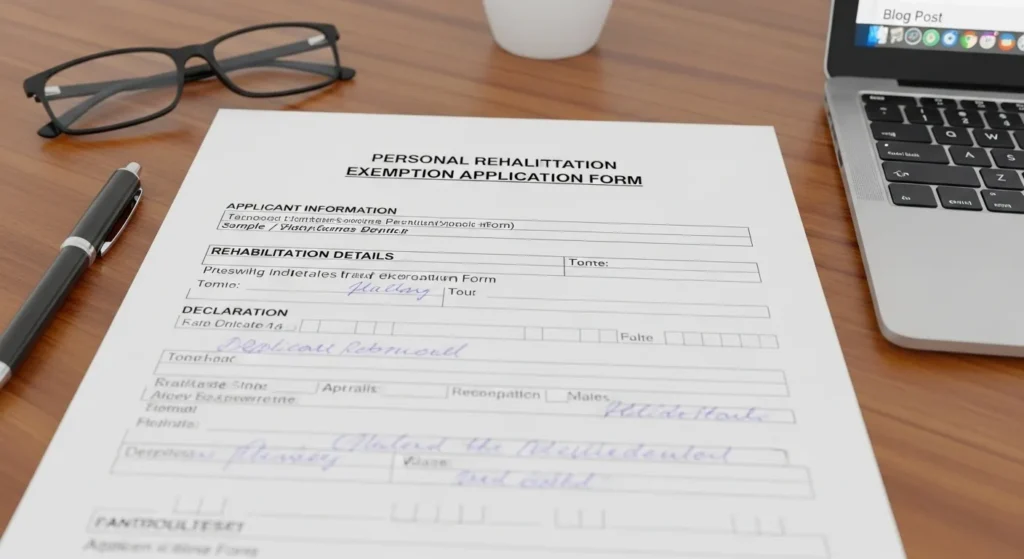 개인회생면책신청서양식