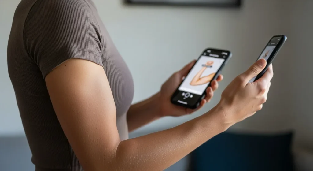 팔뚝살 보정 어플 추천